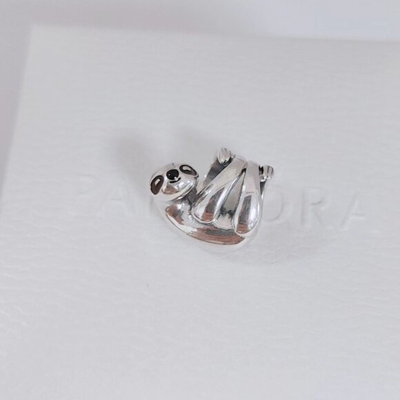 Pandora Hanging Sloth Charm S925 Silver with box - Picture 7 of 7